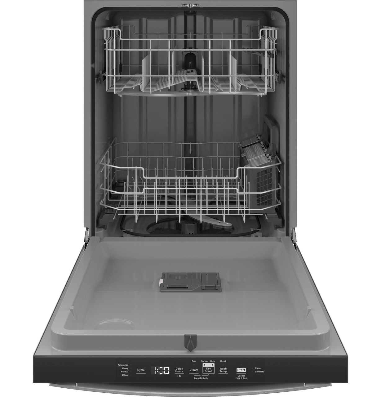 GE® ENERGY STAR® Top Control with Plastic Interior Dishwasher with Sanitize Cycle & Dry Boost 2