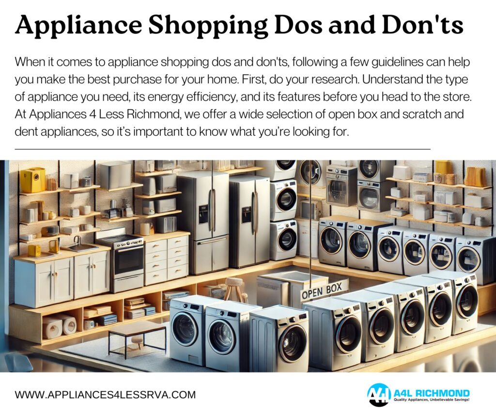 Appliance Shopping Dos and Don'ts