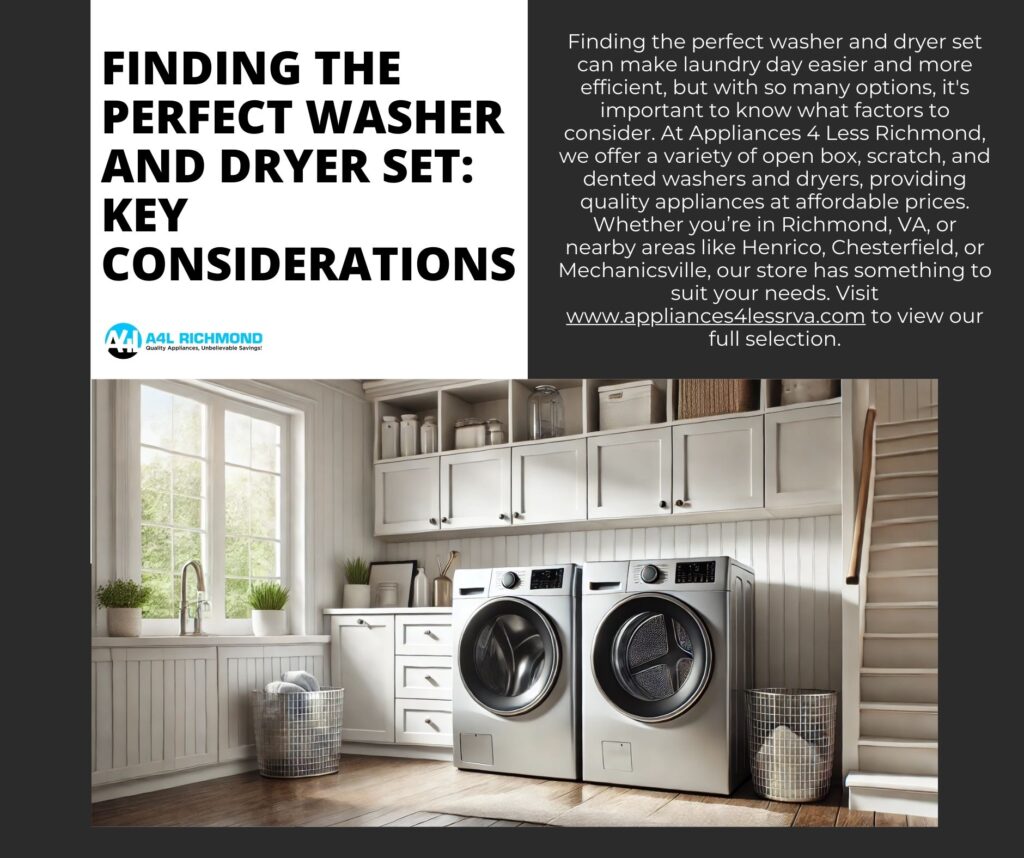 Perfect washer and dryer set