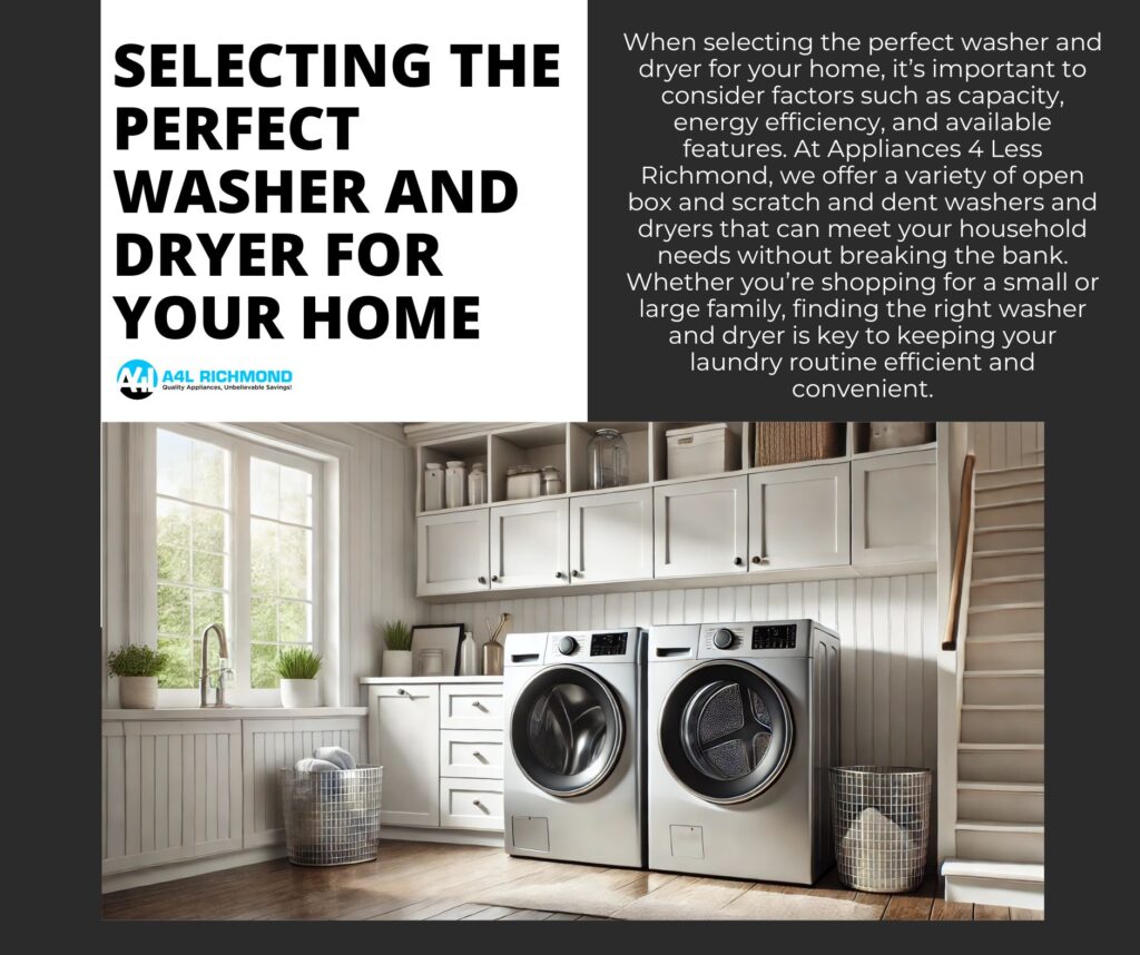 Selecting the Perfect Washer and Dryer