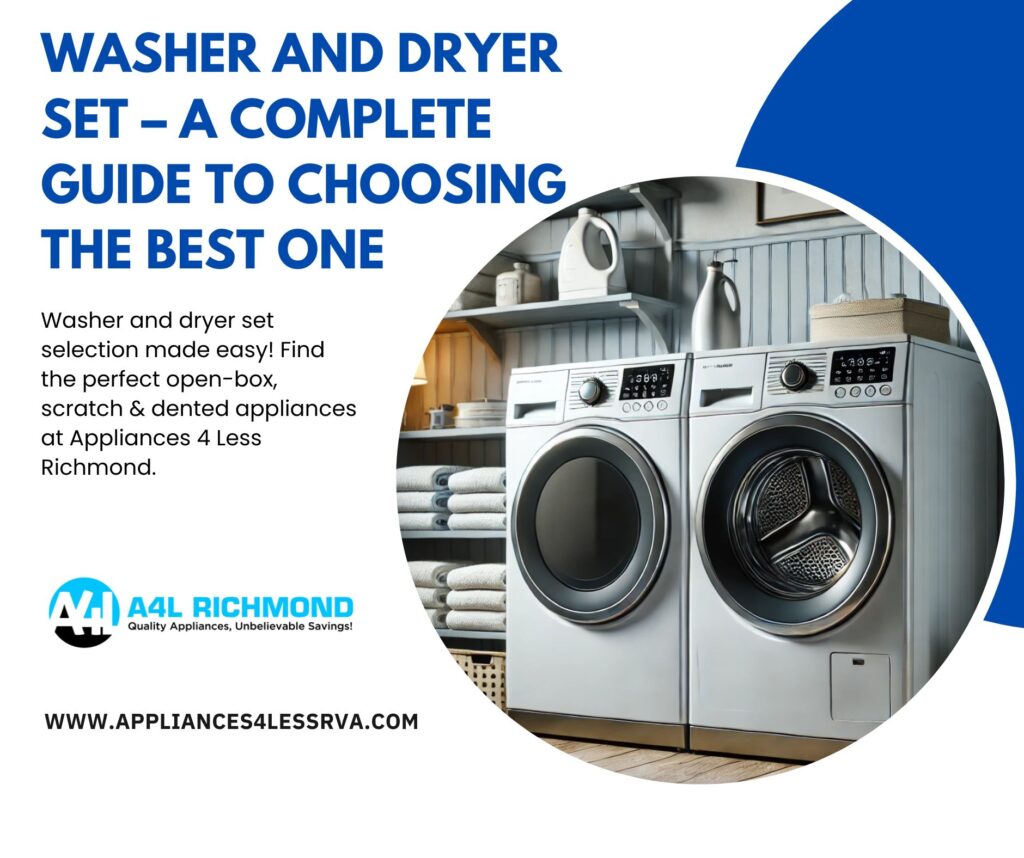 Washer and dryer set