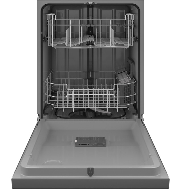 GE ENERGY STAR Front Control with Plastic Interior Dishwasher with Sanitize Cycle & Dry Boost 2